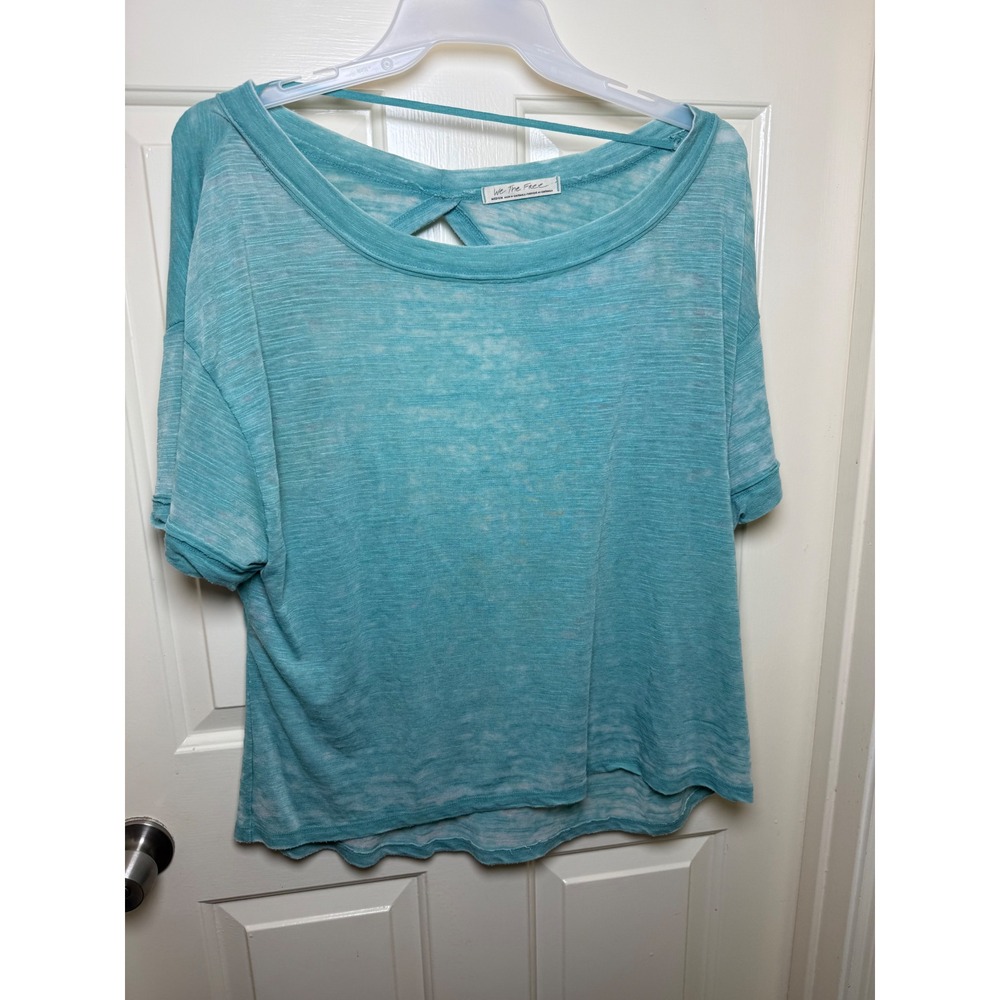 We The Free Free People Open Back Burnout Tee